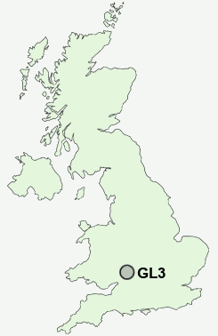 GL3 Postcode map