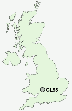 GL53 Postcode map