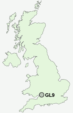 GL9 Postcode map