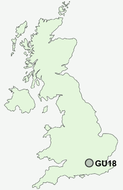 GU18 Postcode map