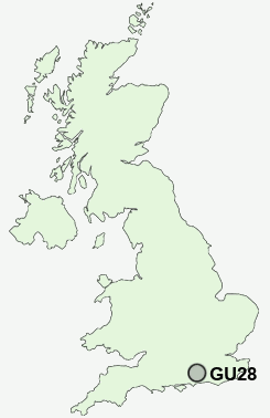 GU28 Postcode map