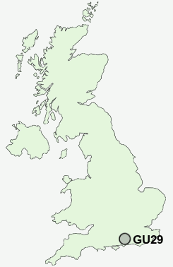 GU29 Postcode map