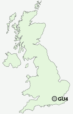 GU4 Postcode map