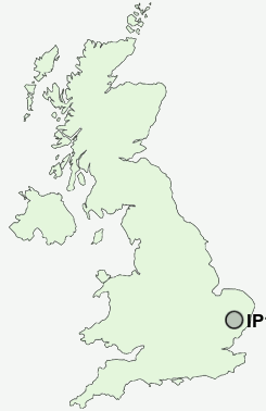 IP14 Postcode map