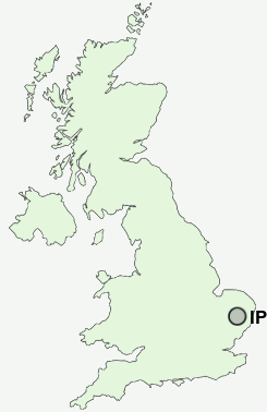 IP23 Postcode map