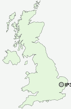 IP30 Postcode map