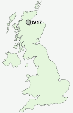 IV17 Postcode map