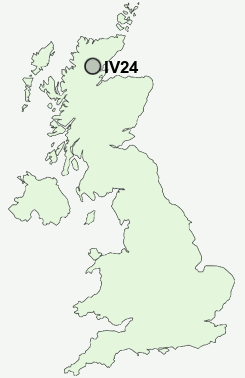 IV24 Postcode map