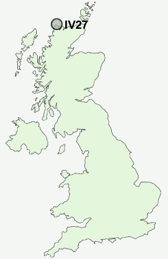 IV27 Postcode map