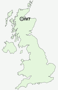 IV7 Postcode map