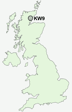 KW9 Postcode map