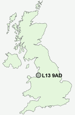 UK Postcode map