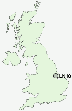 LN10 Postcode map