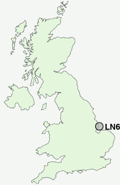 LN6 Postcode map