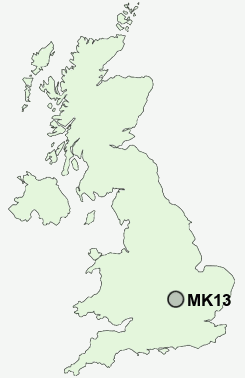 UK Postcode map