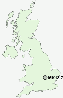 UK Postcode map