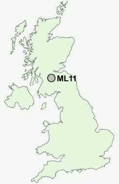 ML11 Postcode map