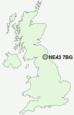 UK Postcode map