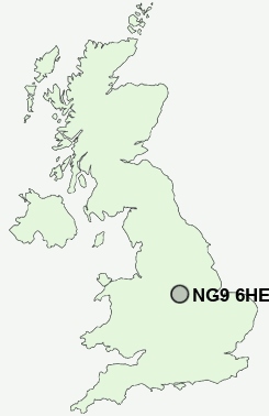 UK Postcode map