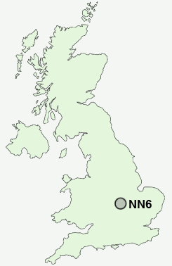 NN6 Postcode map