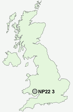 UK Postcode map