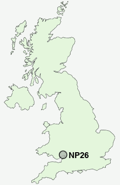 NP26 Postcode map