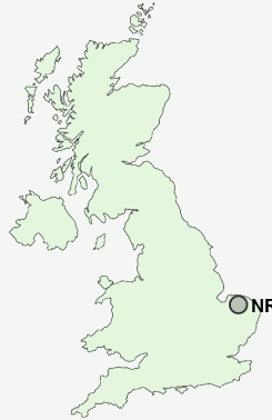 NR20 Postcode map