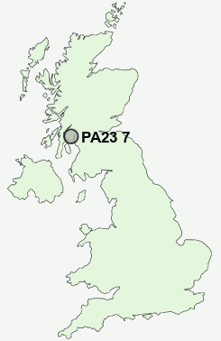 UK Postcode map