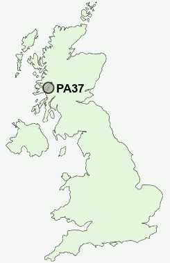 PA37 Postcode map