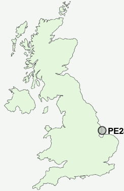 PE24 Postcode map