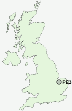 PE38 Postcode map