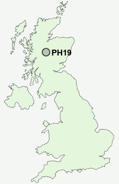 PH19 Postcode map