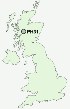 PH31 Postcode map