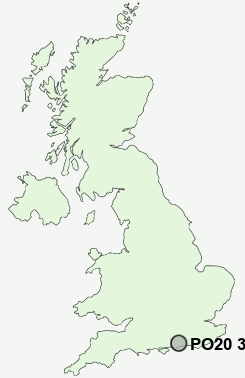 UK Postcode map