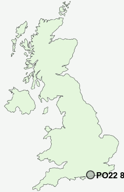 UK Postcode map