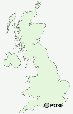 PO39 Postcode map