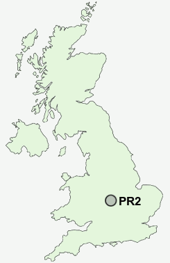 PR2 Postcode map