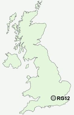 RG12 Postcode map