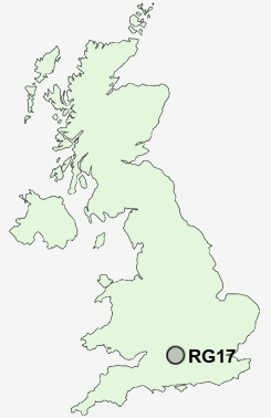 RG17 Postcode map