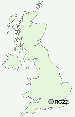 RG22 Postcode map