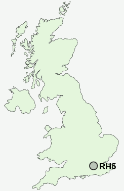 RH5 Postcode map