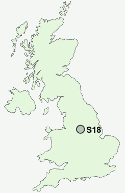 S18 Postcode map