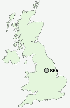 S65 Postcode map