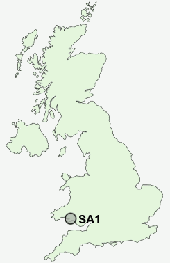 SA1 Postcode map