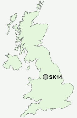 SK14 Postcode map