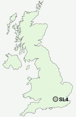 SL4 Postcode map