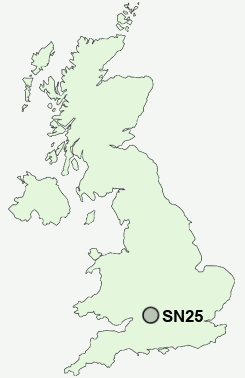 SN25 Postcode map