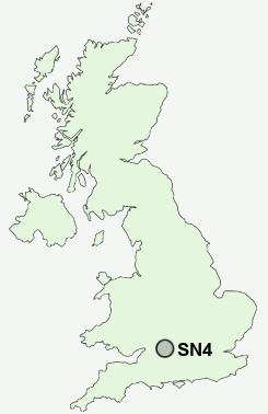 SN4 Postcode map