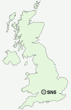 SN5 Postcode map