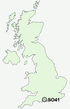 SO41 Postcode map